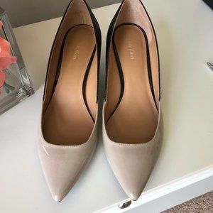 Calvin Klein Black and Taupe Pumps